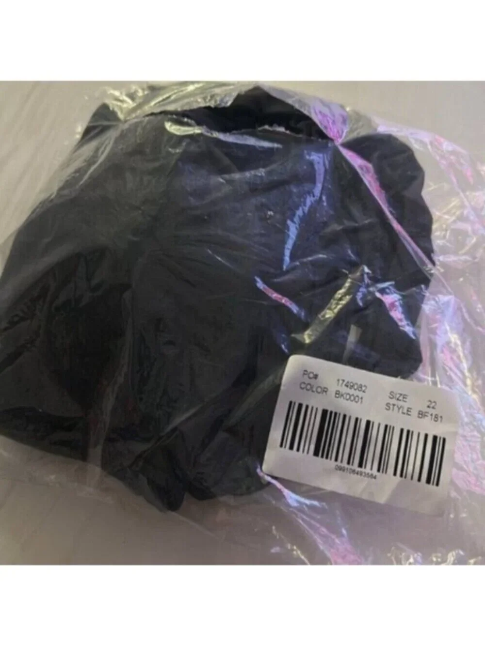 NWT J. Crew Women’s Black V-Neck String One-Piece Swimsuit Size 22
